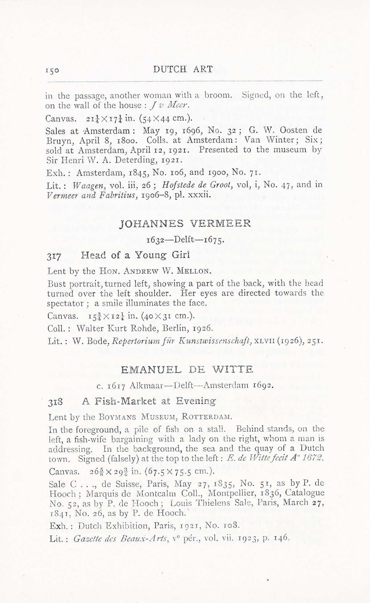 Page 154 of 1929 - Exhibition of Dutch Art 1450-1900
