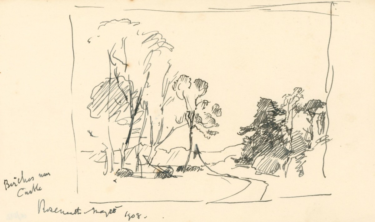 Alfred Parsons RA, Landscape with birch trees, Rosneath