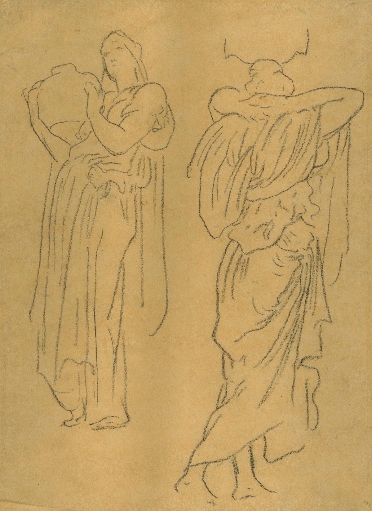 Lord Leighton PRA, Tracings for figures in 'Captive Andromache'