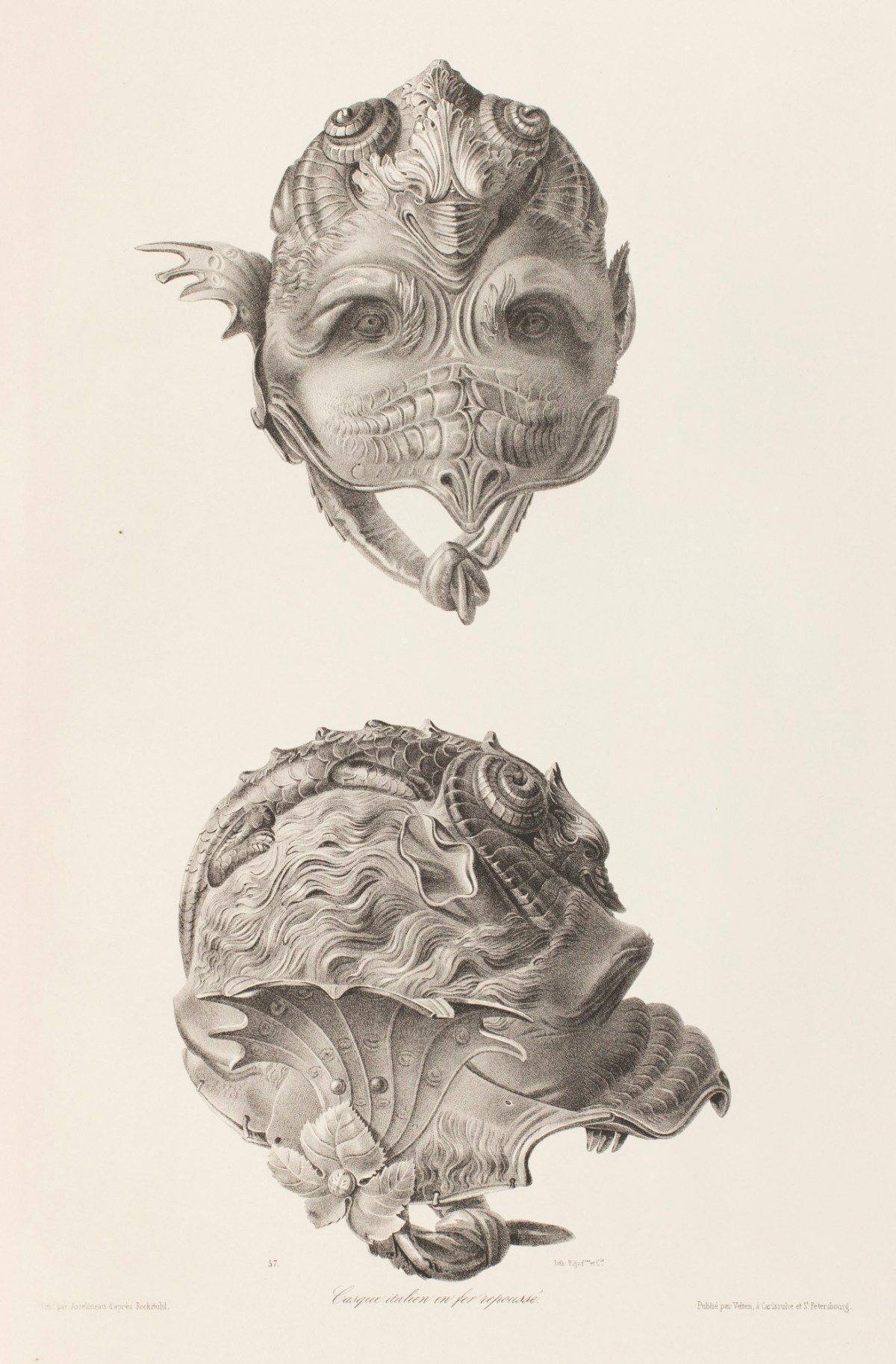 16th Century Italian Repousse Iron Helmet Works Of Art Ra Collection Royal Academy Of Arts