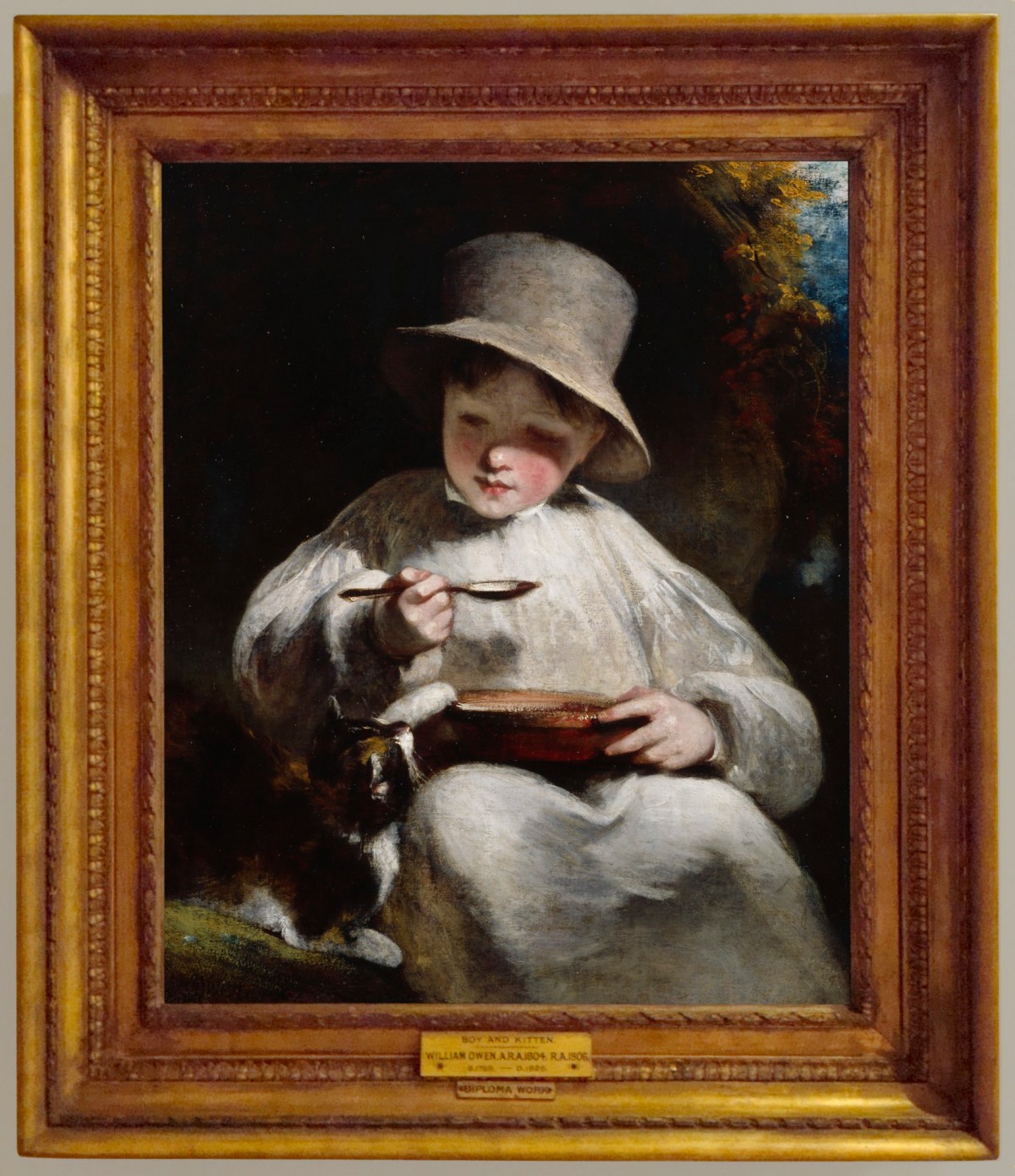 Unknown, Frame for William Owen RA 'Boy with a Kitten'