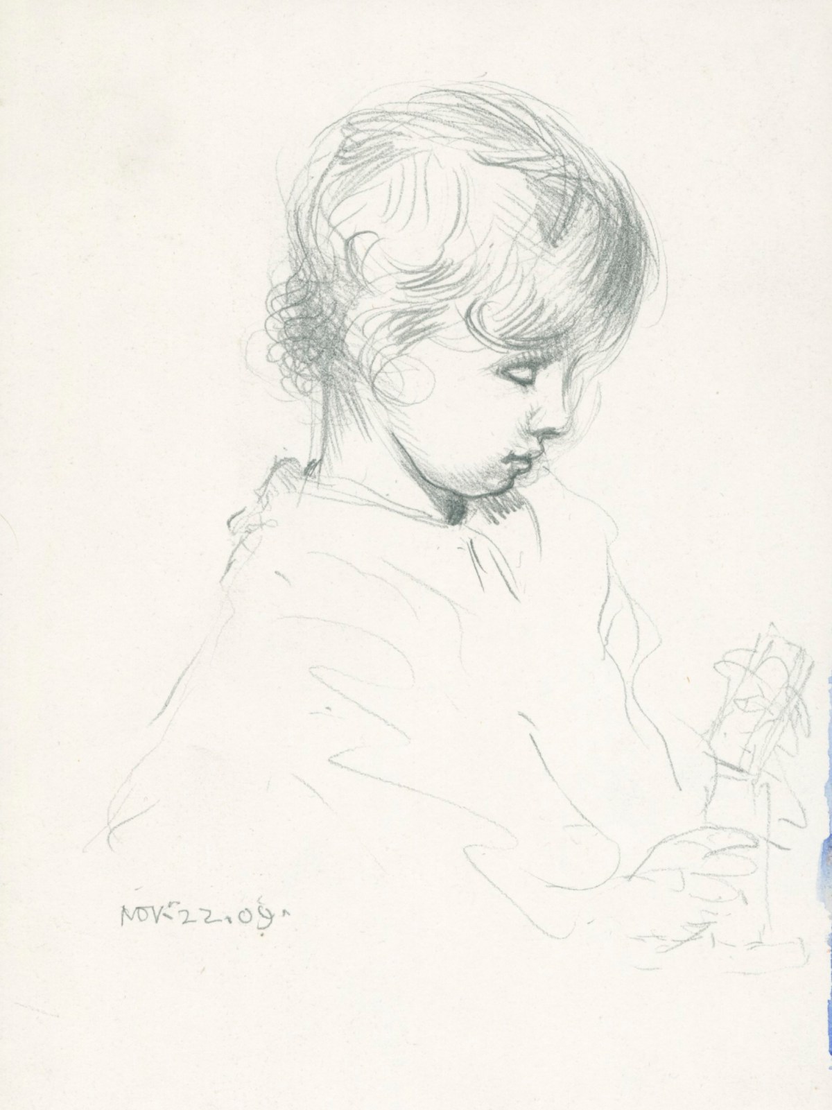 Sir George Clausen RA, Study of a child's head