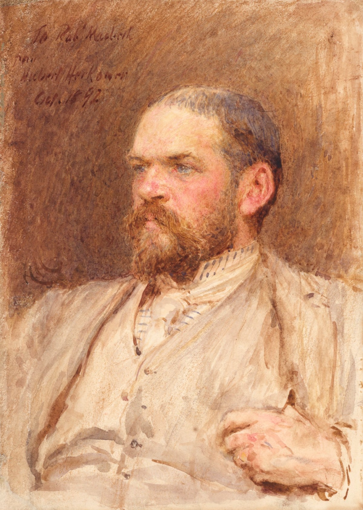 Sir Hubert von Herkomer RA, Portrait of Robert Walker Macbeth