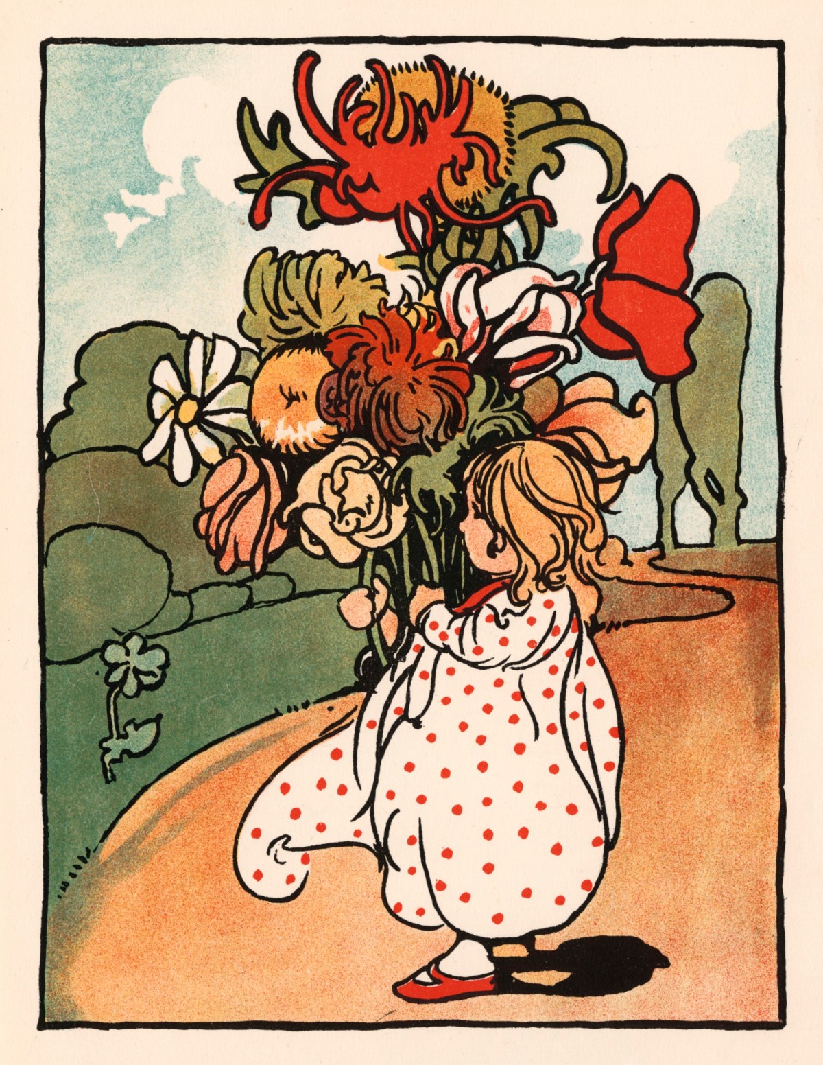 Charles Robinson, 'There was a young damsel - / Ianthe, mum- / In the garden a-gathering / Chrysanthemum...'