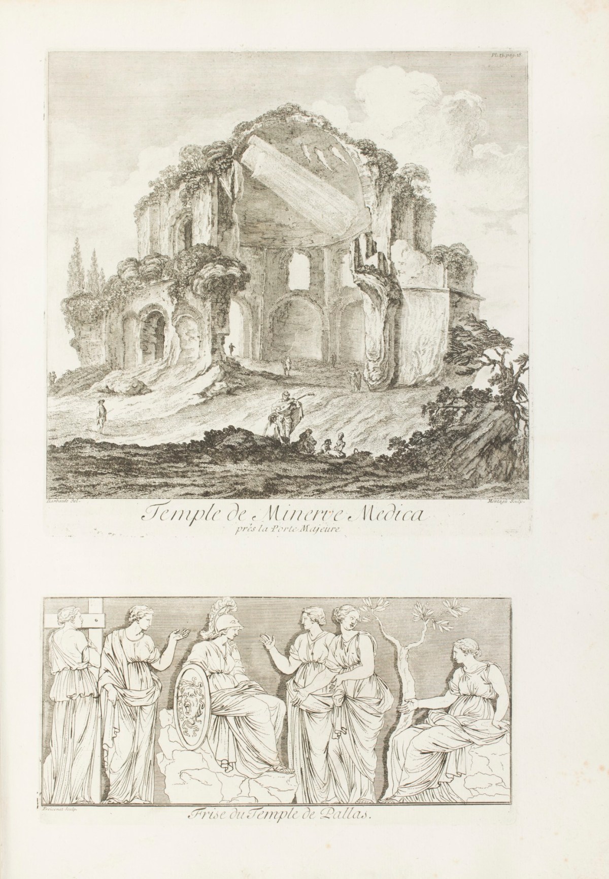 Jean Barbault, 'Temple de Minerve Medica.'