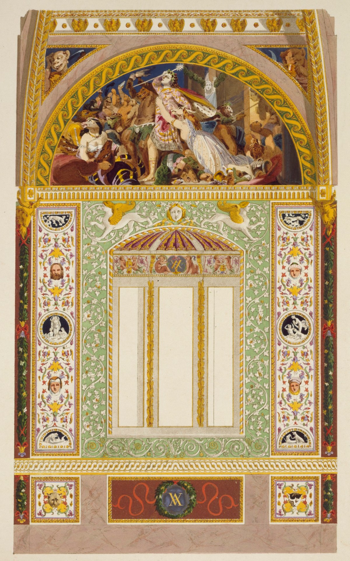 Ludwig Gruner, Buckingham Palace: Garden Pavilion: One of the sides of the Octagon.