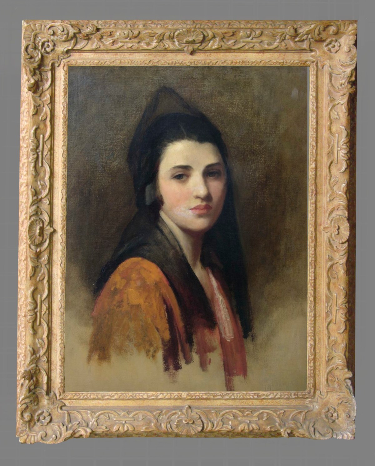 Unknown, Frame for Sir Luke Fildes RA 'The Mantilla'