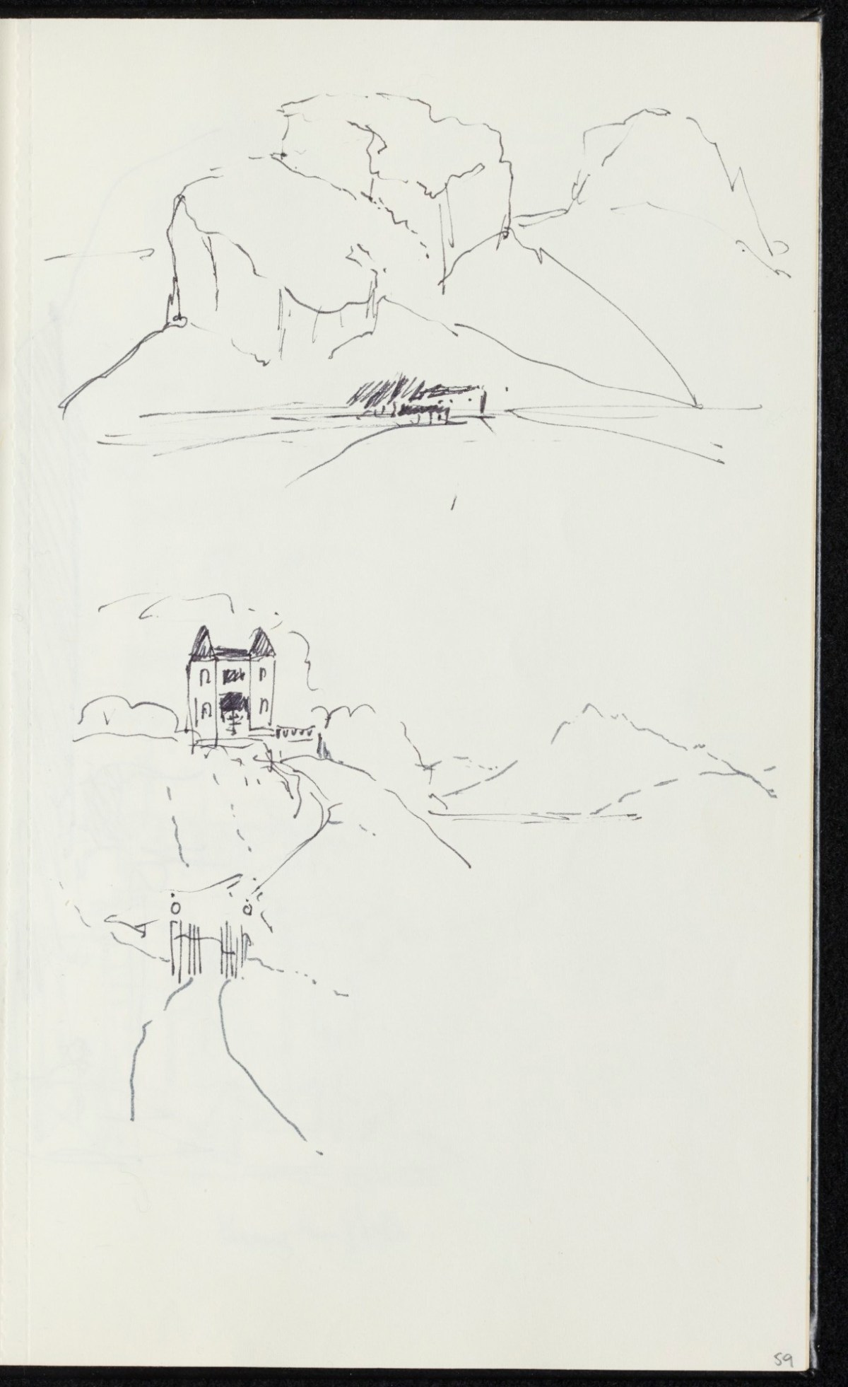 Sir Hugh Casson PRA, Majorca, Italy and Pembrokeshire sketchbook
