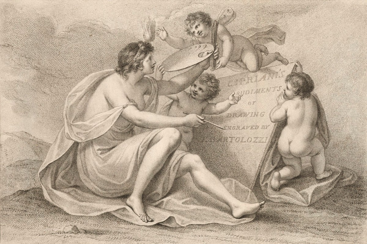 Giovanni Battista Cipriani RA, Title-plate