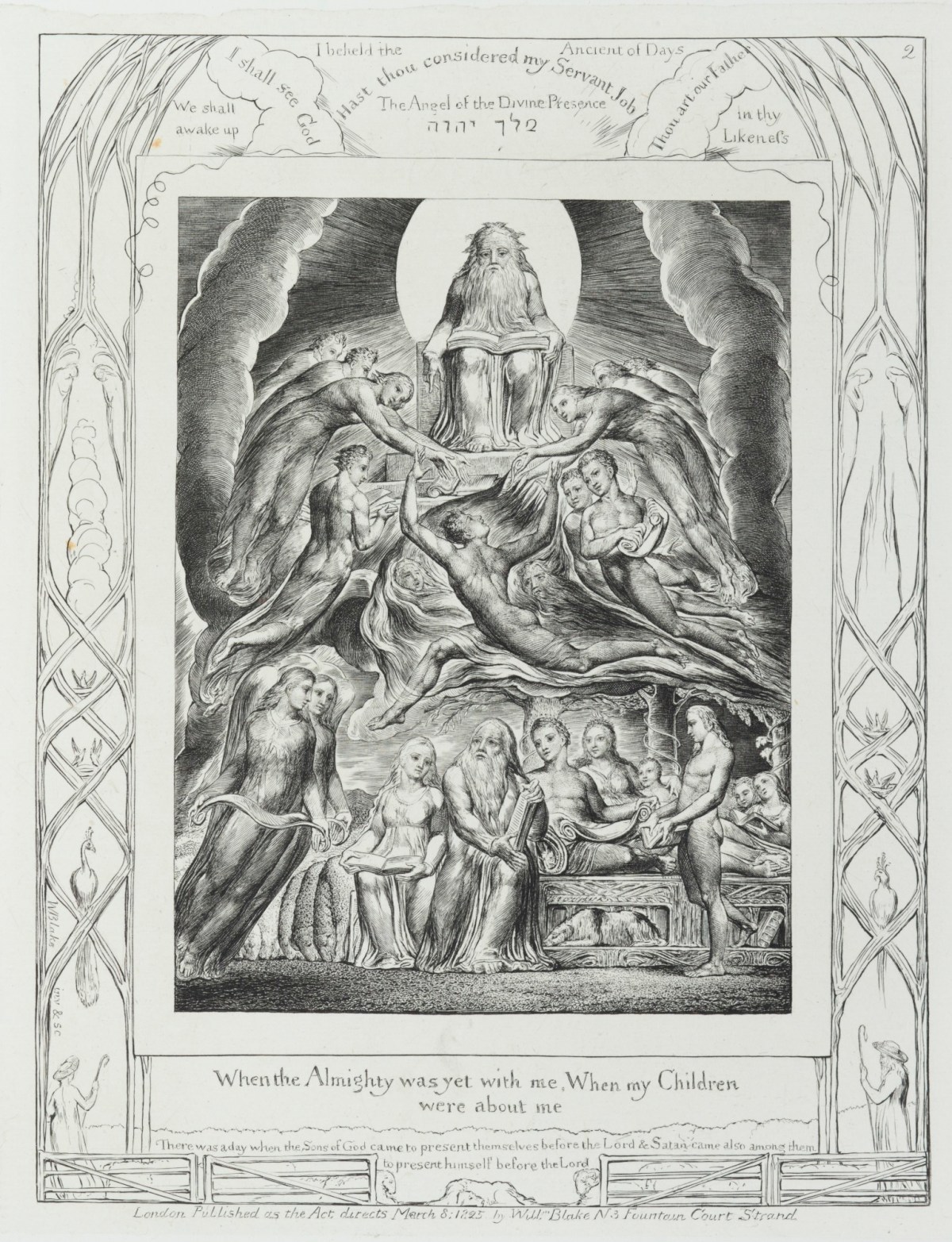 William Blake, 'When the Almighty was yet with me, When my Children were about me'