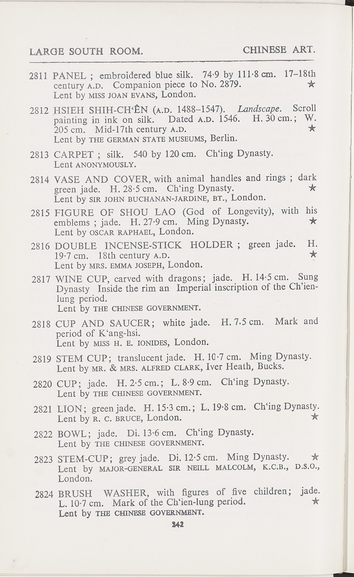 Page 270 of 1935-36 - International Exhibition of Chinese Art