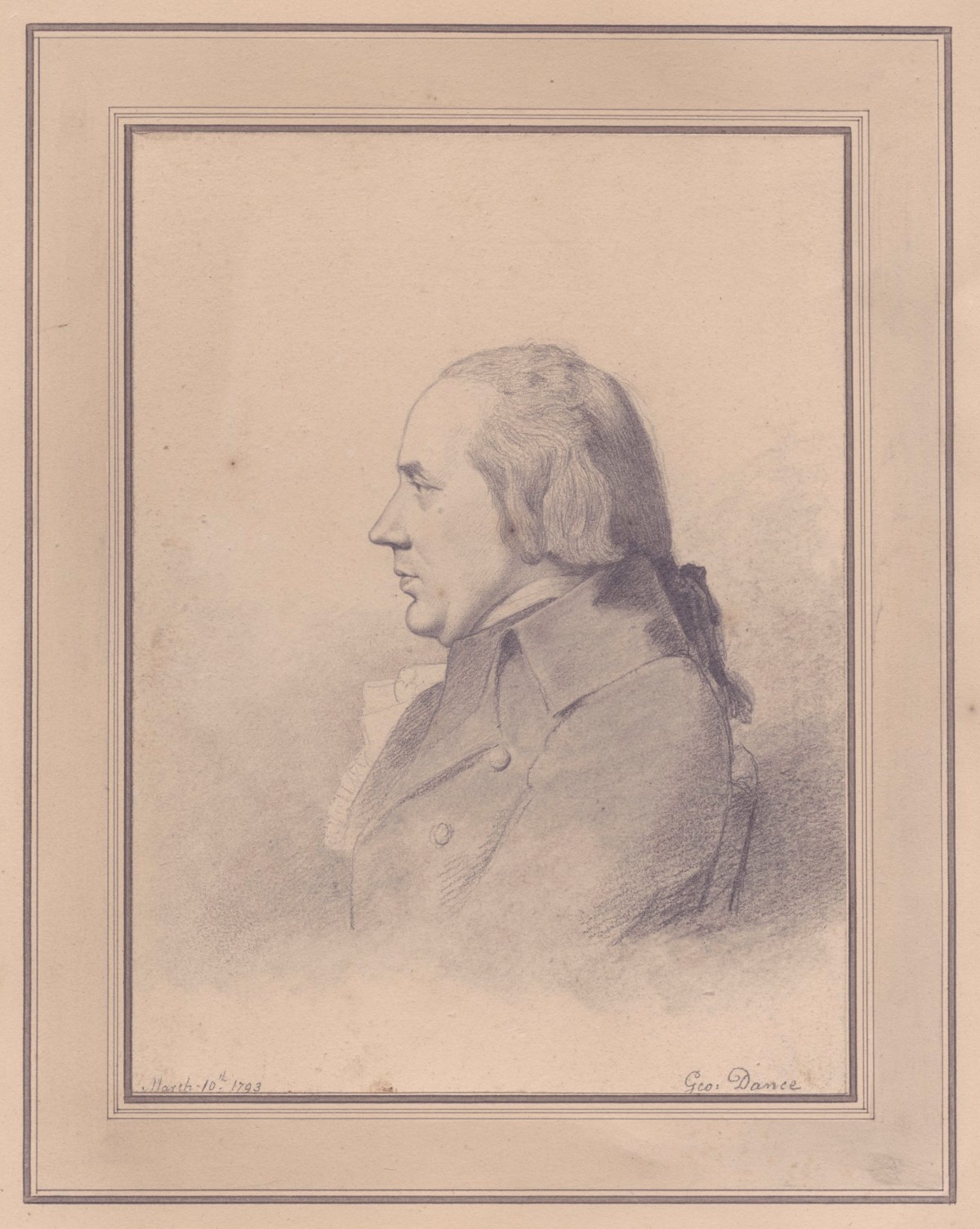George Dance RA, Portrait of Henry Tresham, R.A.