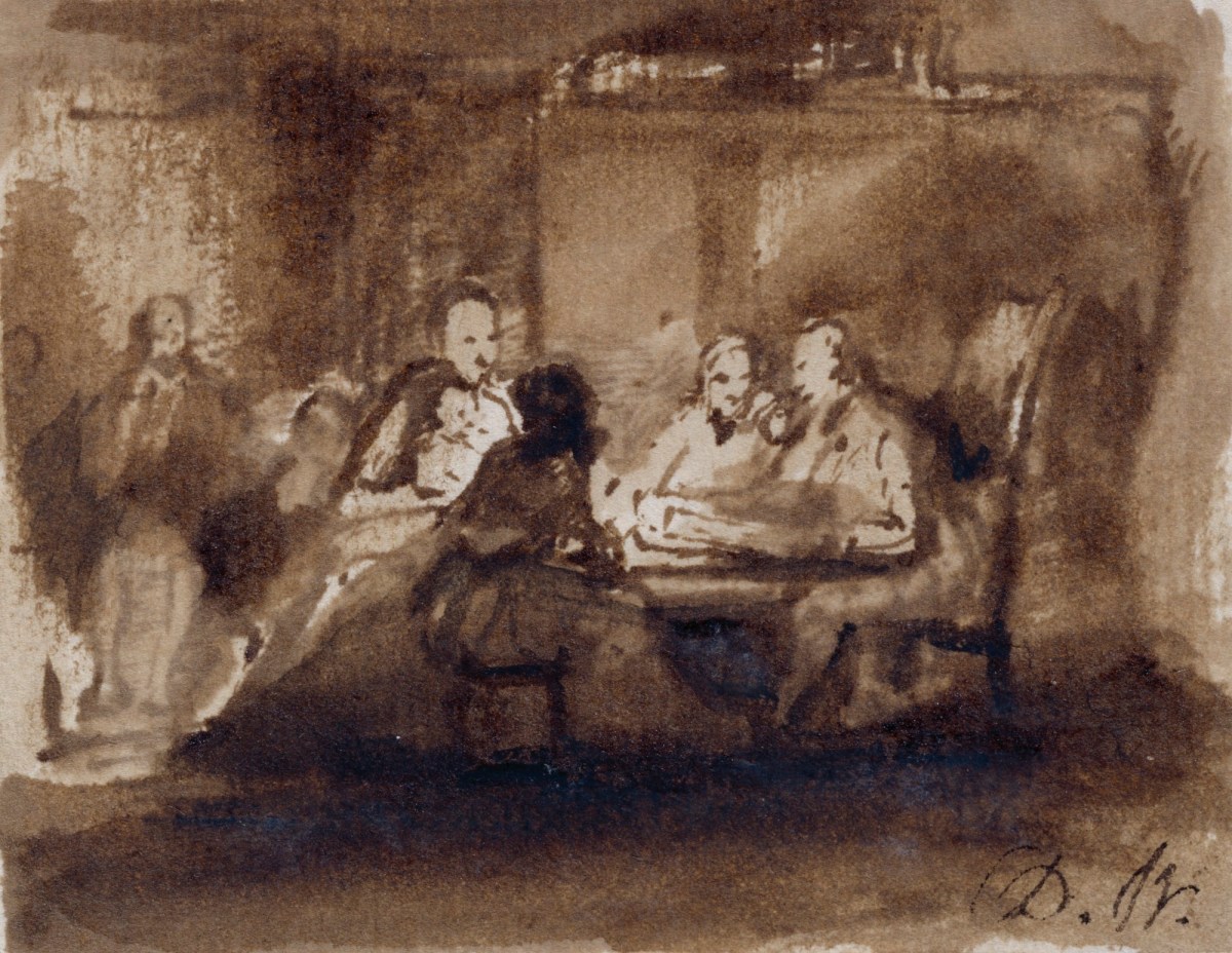 Sir David Wilkie RA, Study for 'The Cotter's Saturday Night'