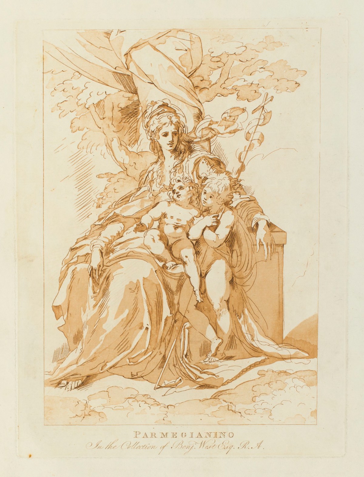 Conrad Martin Metz, Madonna and Child with Saint John the Baptist /