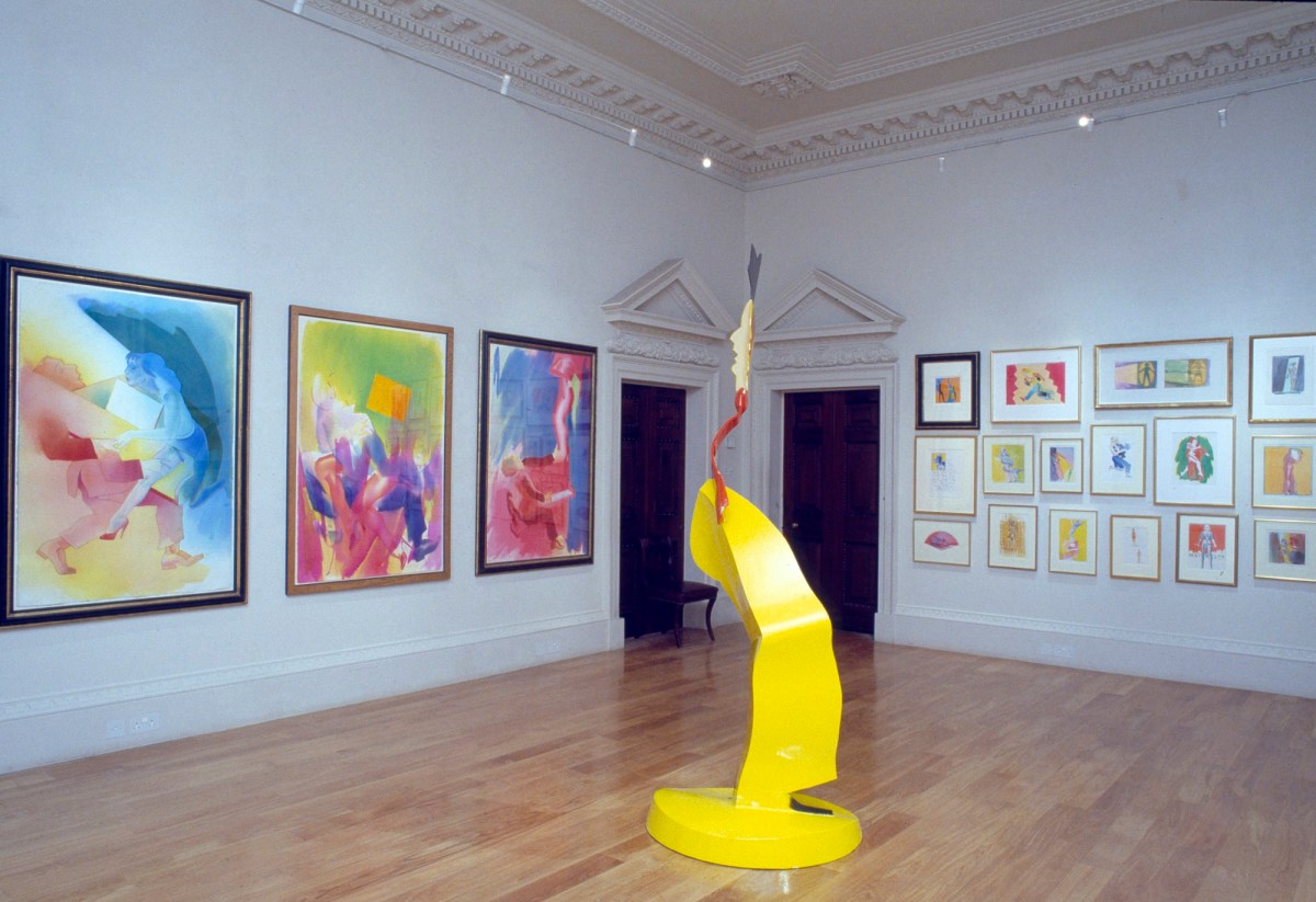 Marcus Leith, Allen Jones RA: Watercolours exhibition installation photographs