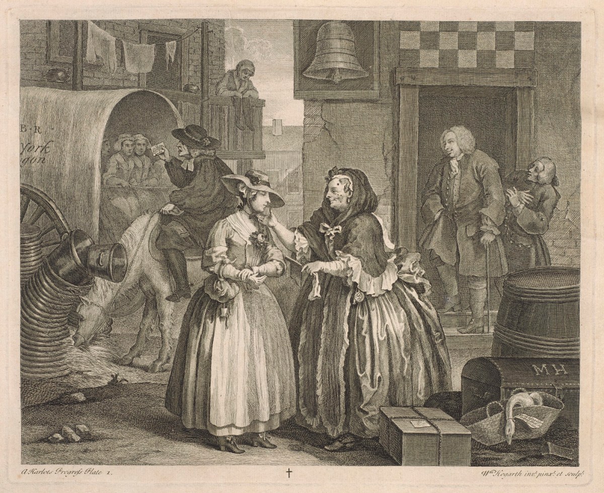 William Hogarth, A Harlot's Progress, plate 1