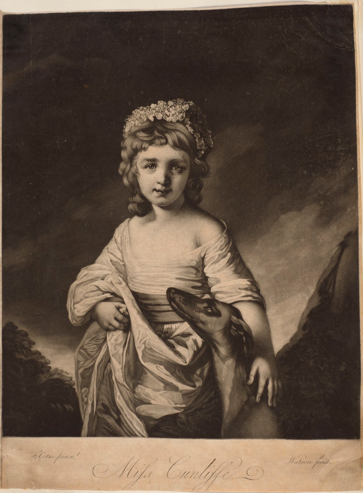 Francis Cotes RA, Mary Smith (née Cunliffe) as a child
