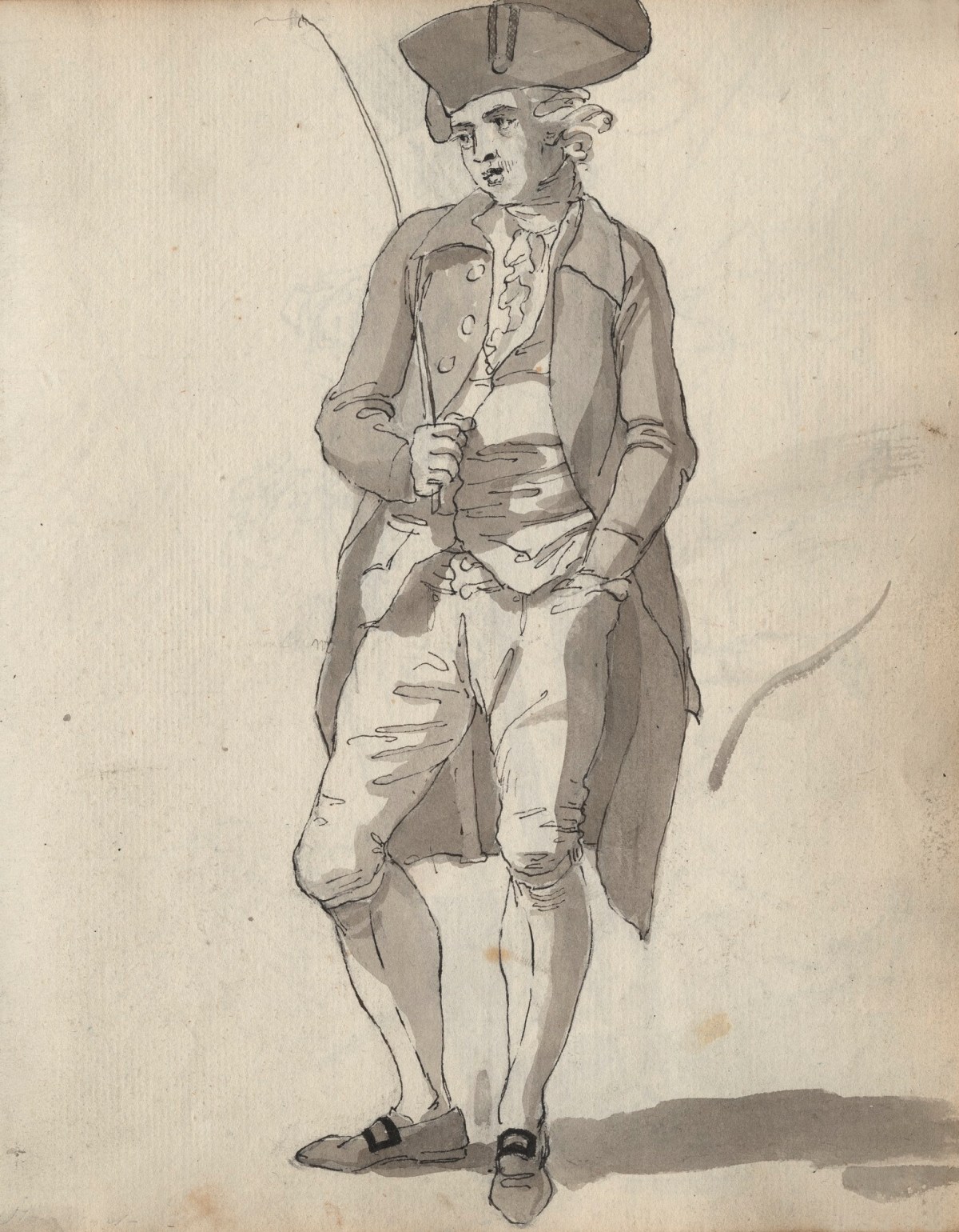 Unknown artist, Leaf from a sketchbook
