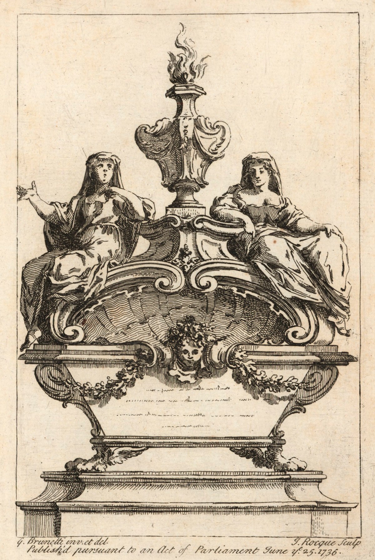 Gaetano Brunetti, Design for a tomb