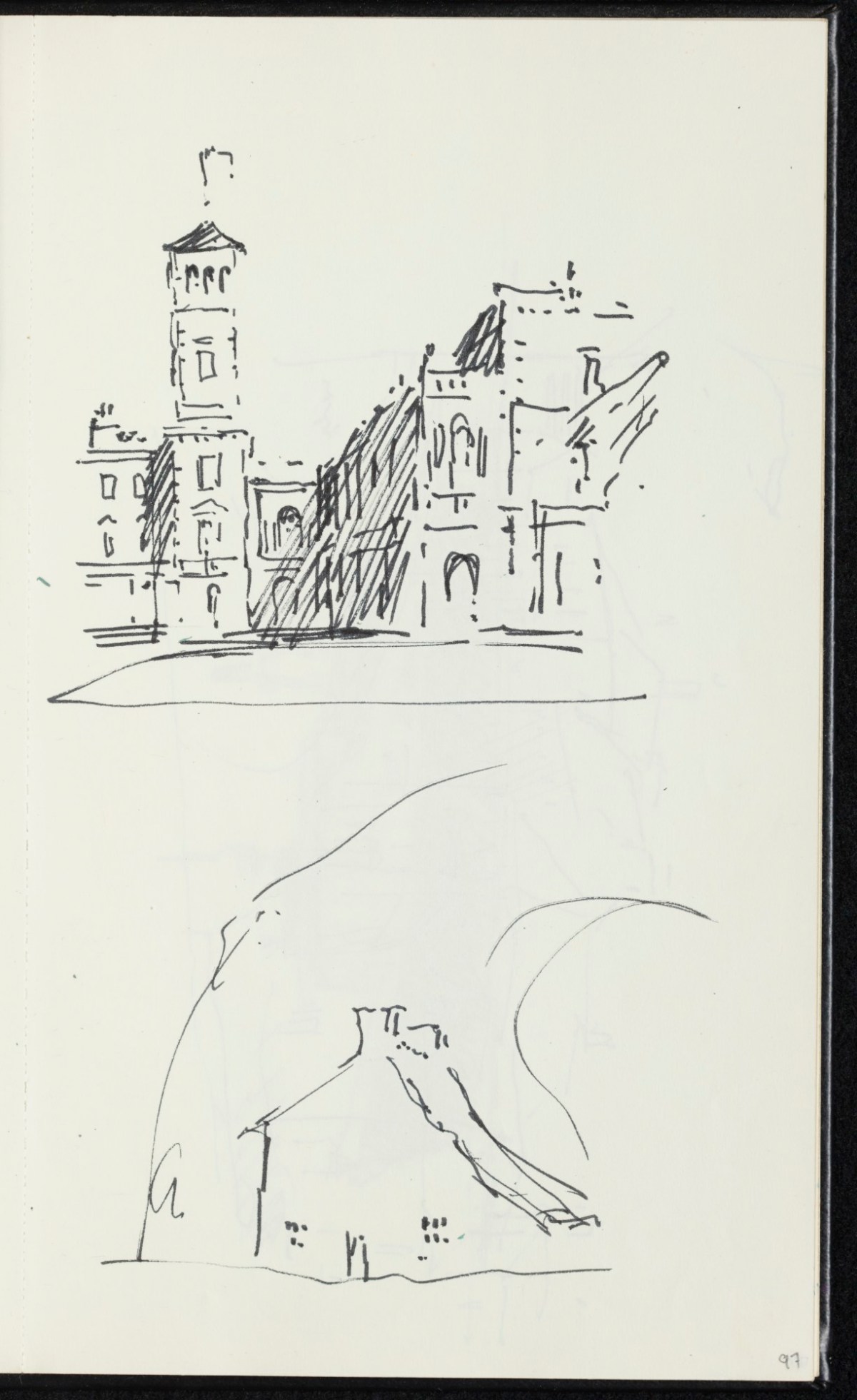 Sir Hugh Casson PRA, Majorca, Italy and Pembrokeshire sketchbook