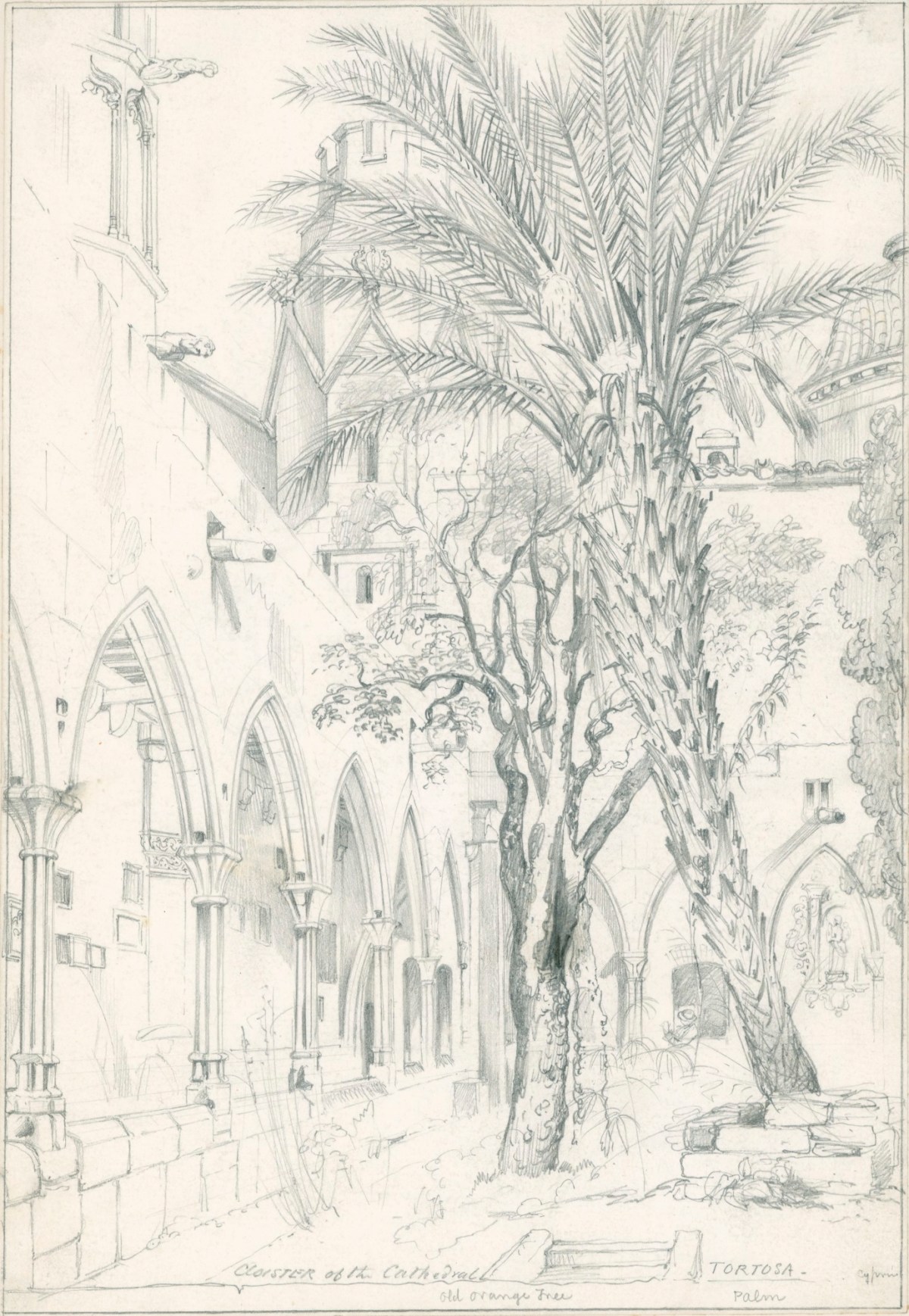 Edward William Cooke RA, Cloister of the Cathedral, Tortosa