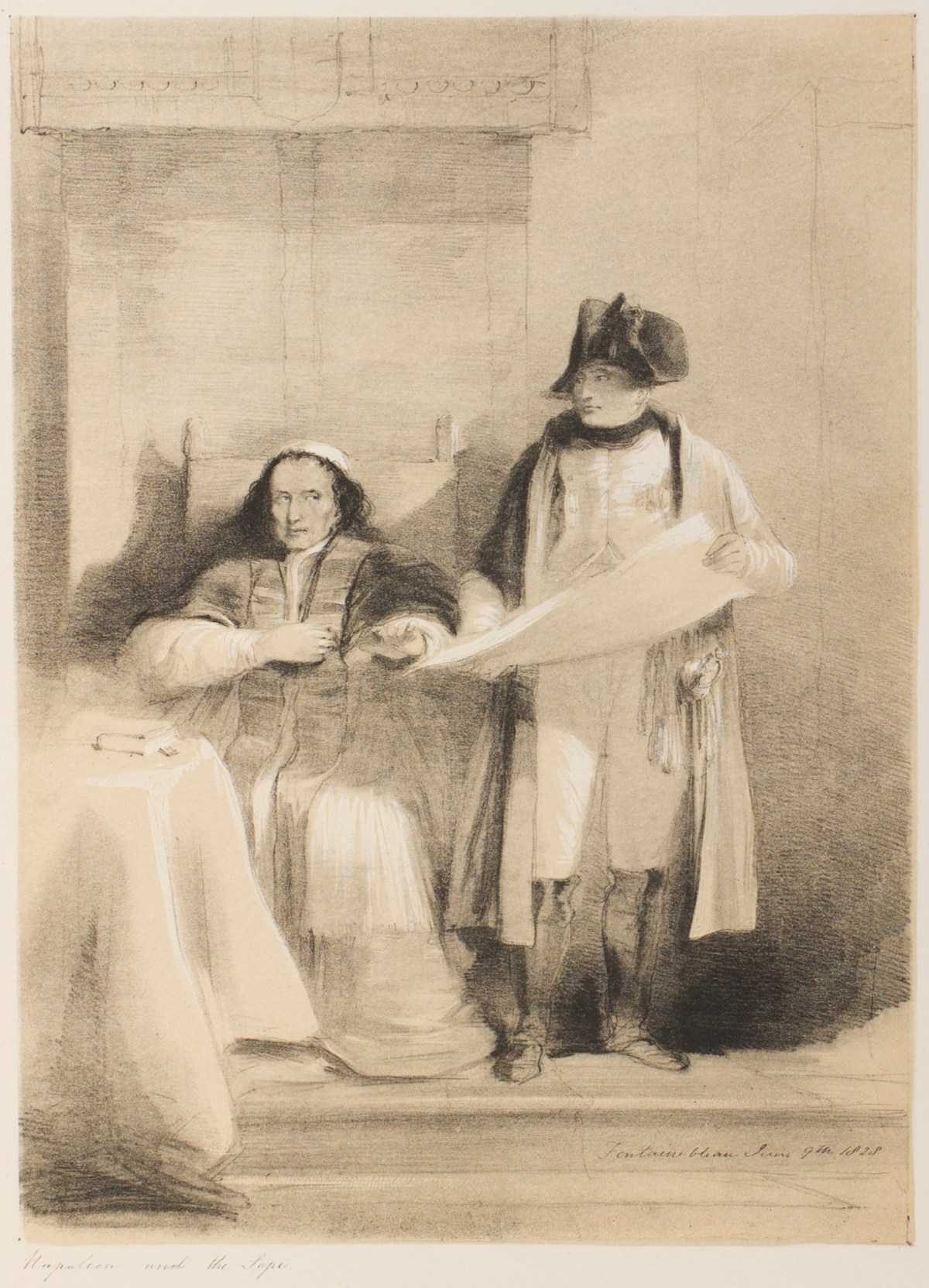 Sir David Wilkie RA, Napoleon and the Pope at Fontainebleau