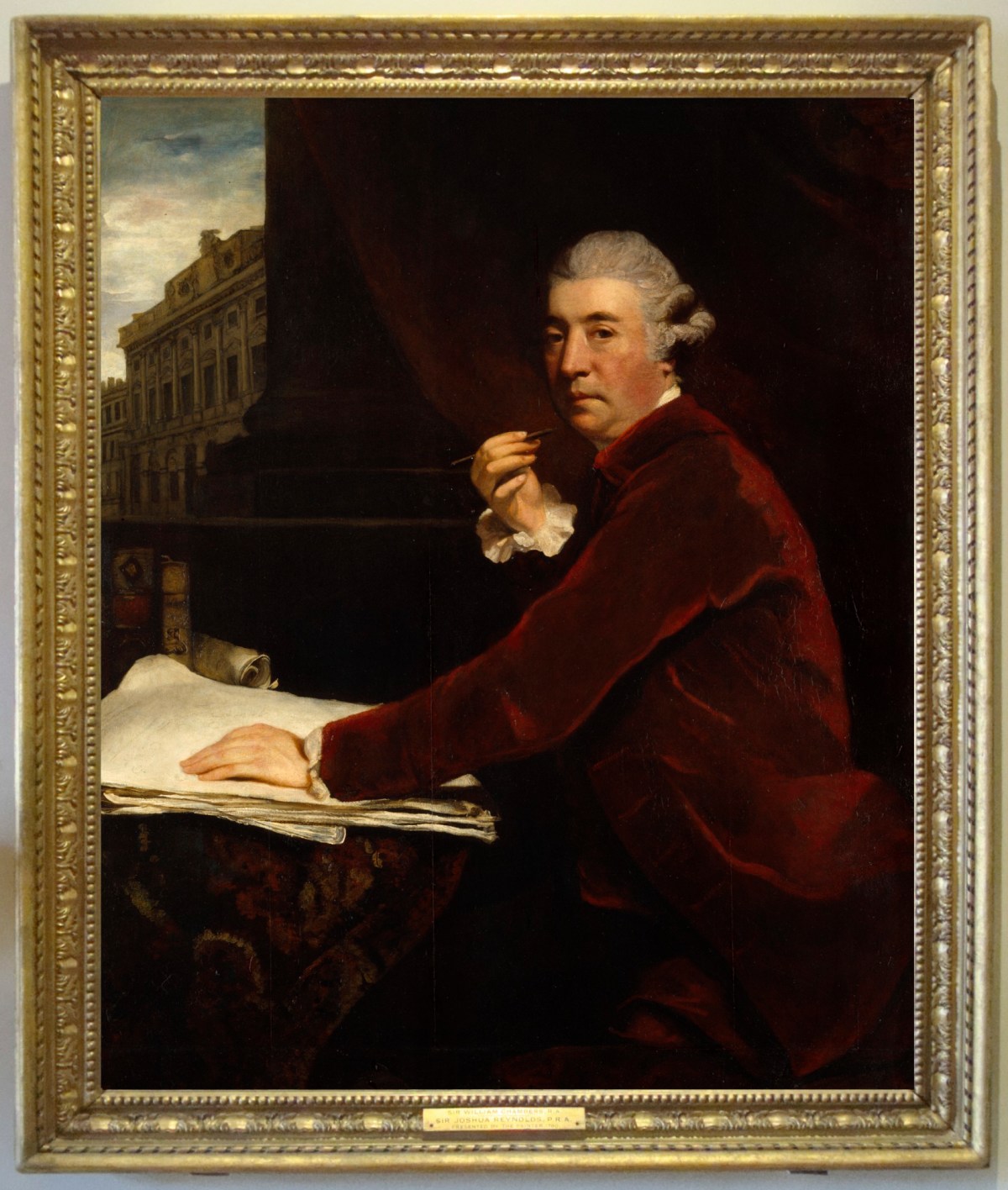 Thomas Vialls, Frame for Sir Joshua Reynolds PRA 'Portrait of Sir William Chambers, R.A.'