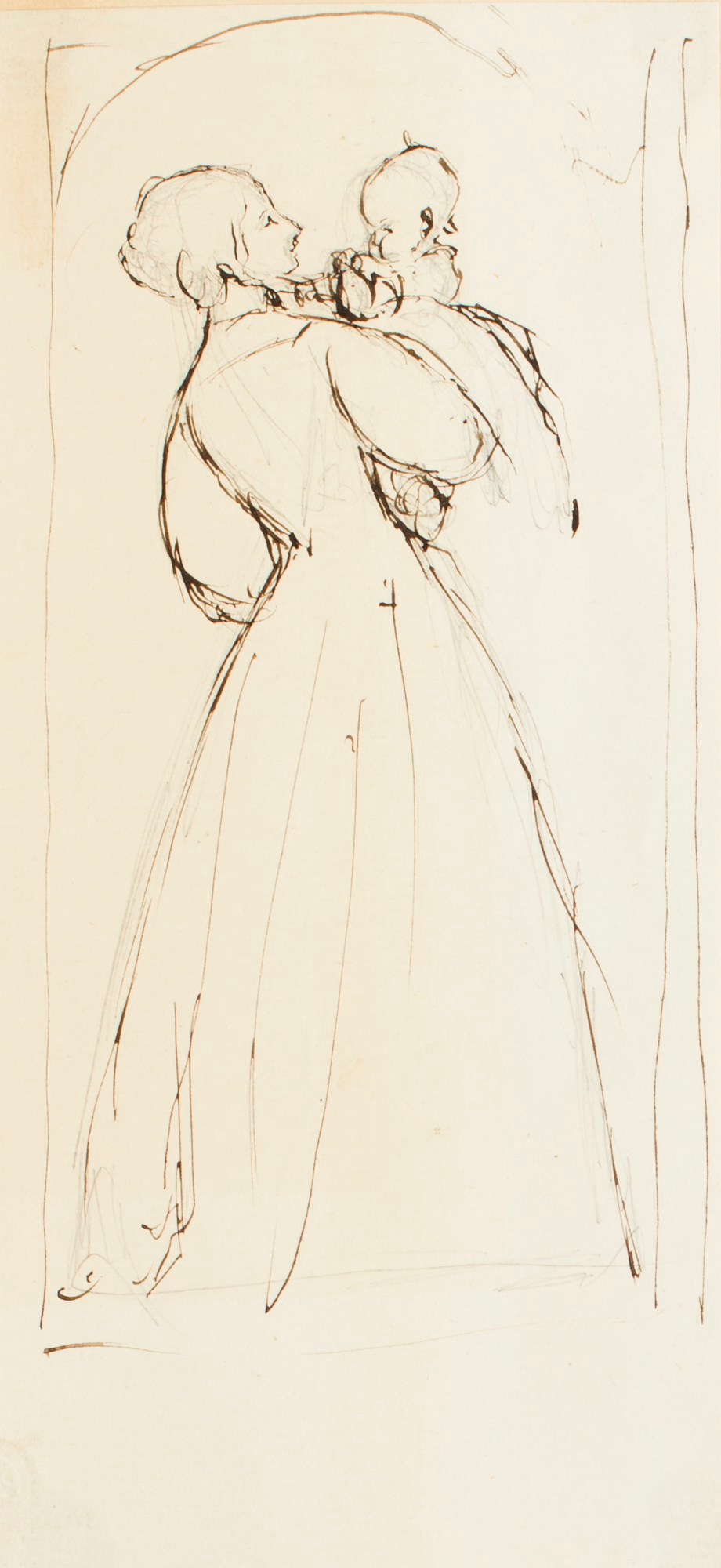 Henry Hugh Armstead RA, A woman carrying a baby