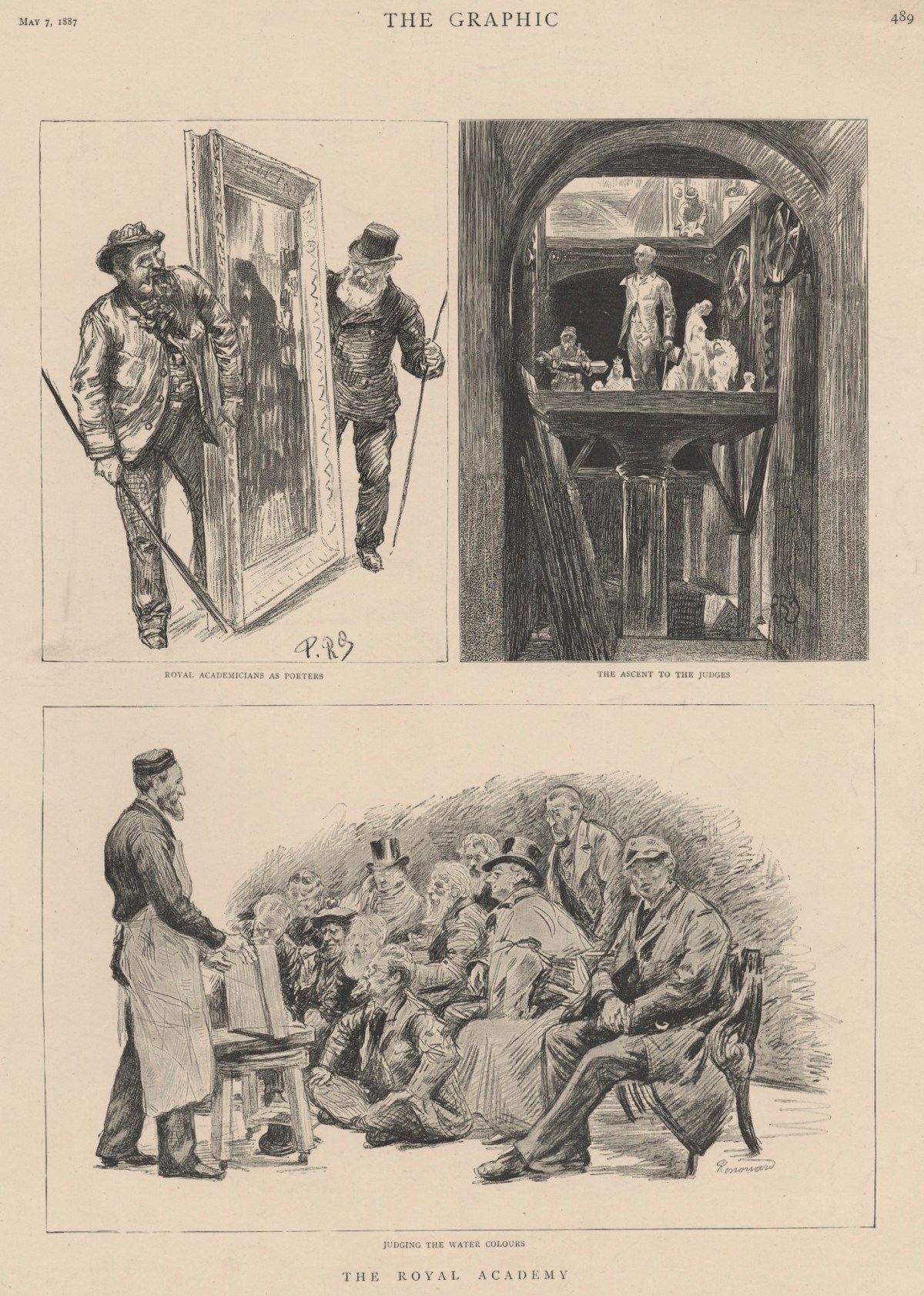 Charles Paul Renouard, The Royal Academy