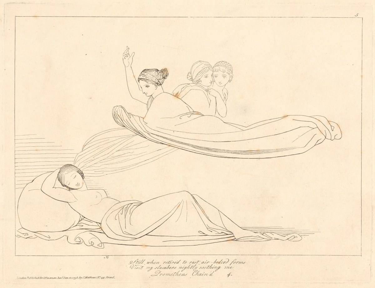 John Flaxman RA, The vision of Io (from Prometheus Bound)