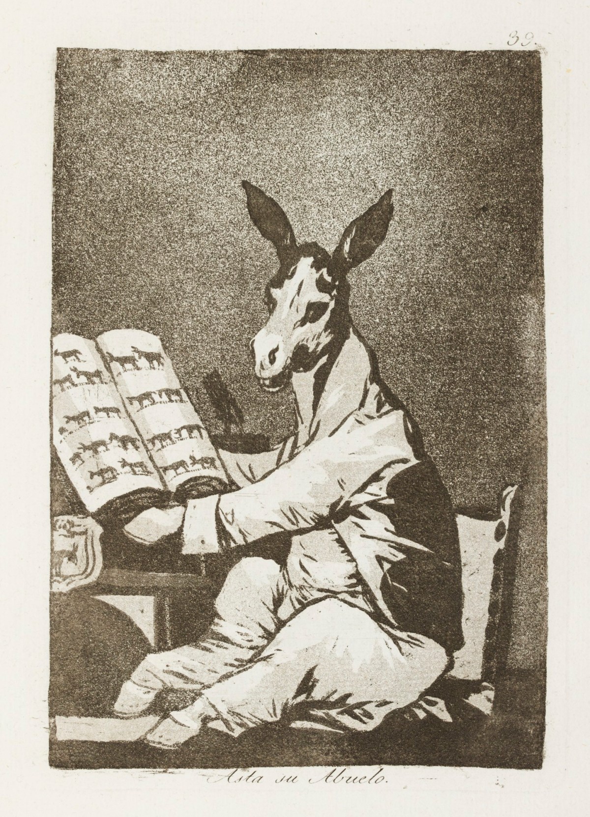 Francisco Goya, 'Asta su abuelo.'
