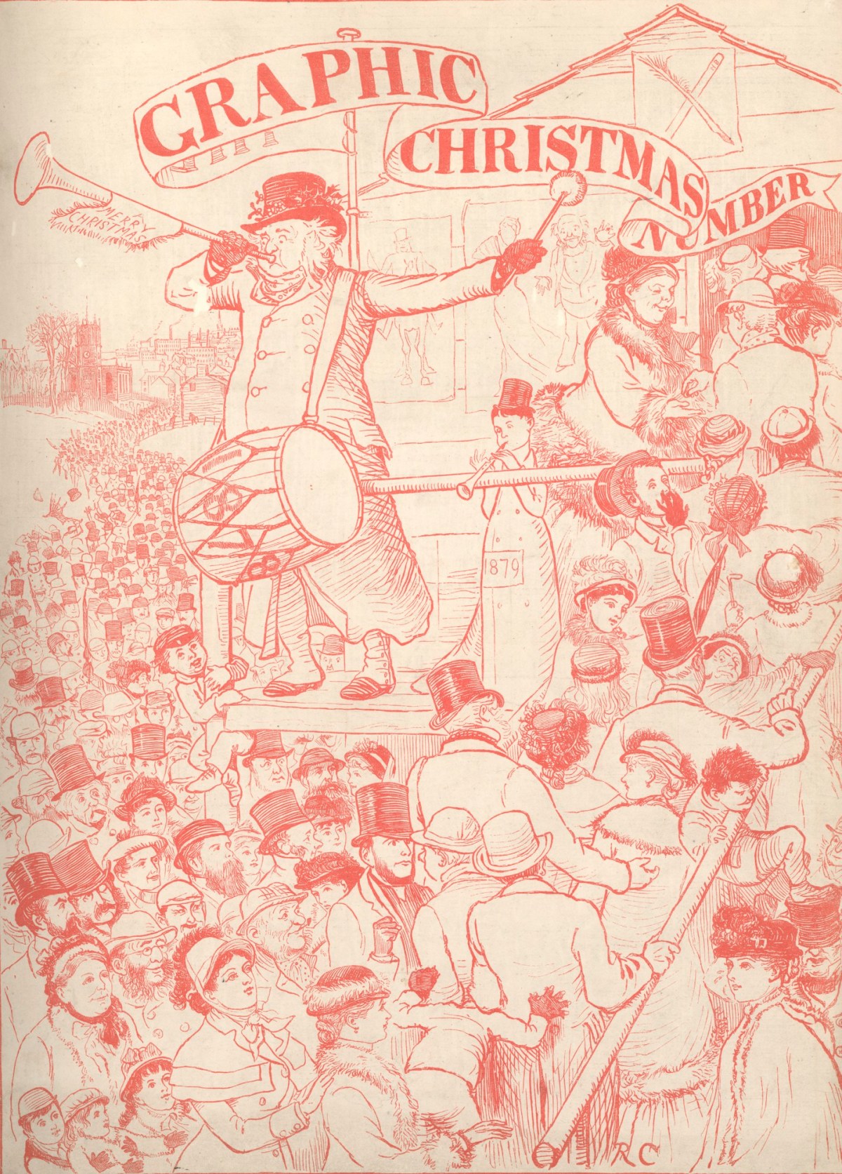 Randolph Caldecott, The Graphic,Christmas Number 1878: front cover