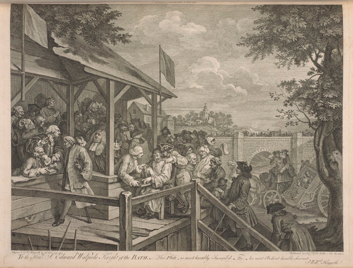 William Hogarth, The Polling (Four Prints of an Election, plate 3)