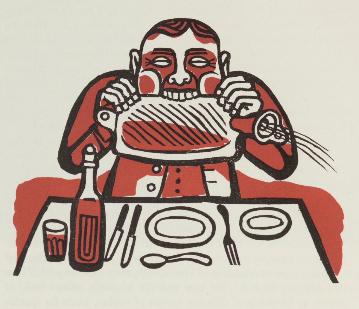 Edward Bawden RA, About the only thing you can't do with rubber is eat it