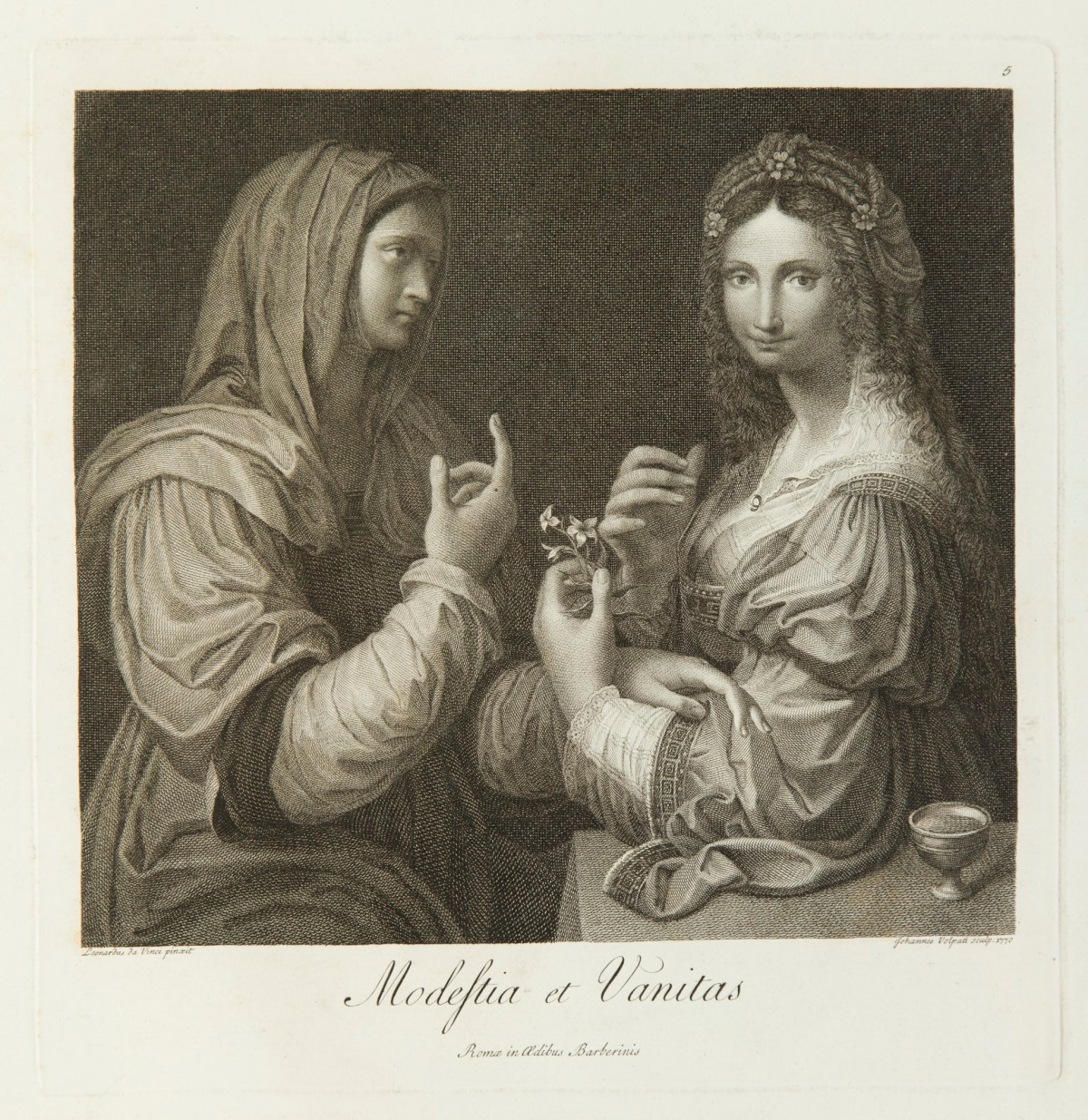 Bernardino Luini and Leonardo da Vinci, Modestia et Vanitas.
