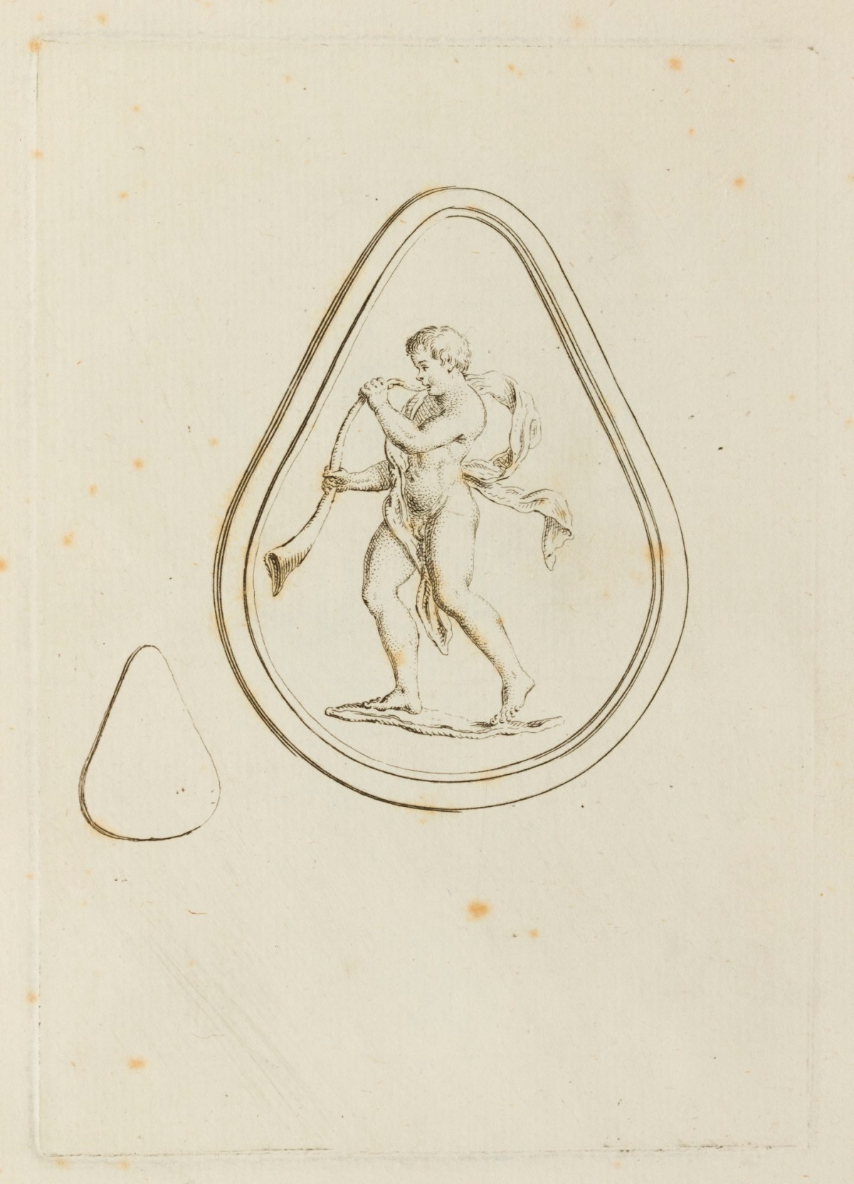 Claude Du Bosc, Young man blowing into a horn