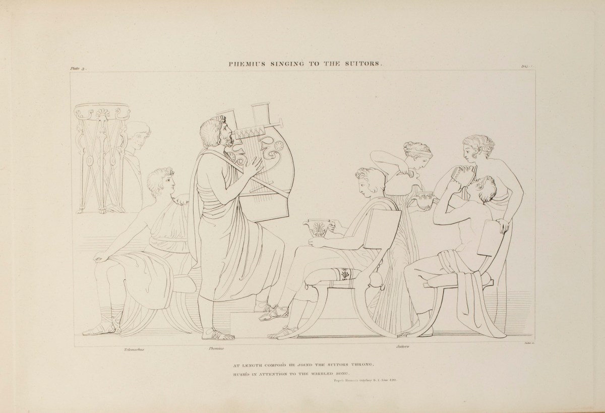 John Flaxman RA, Phemius Singing to the Suitors