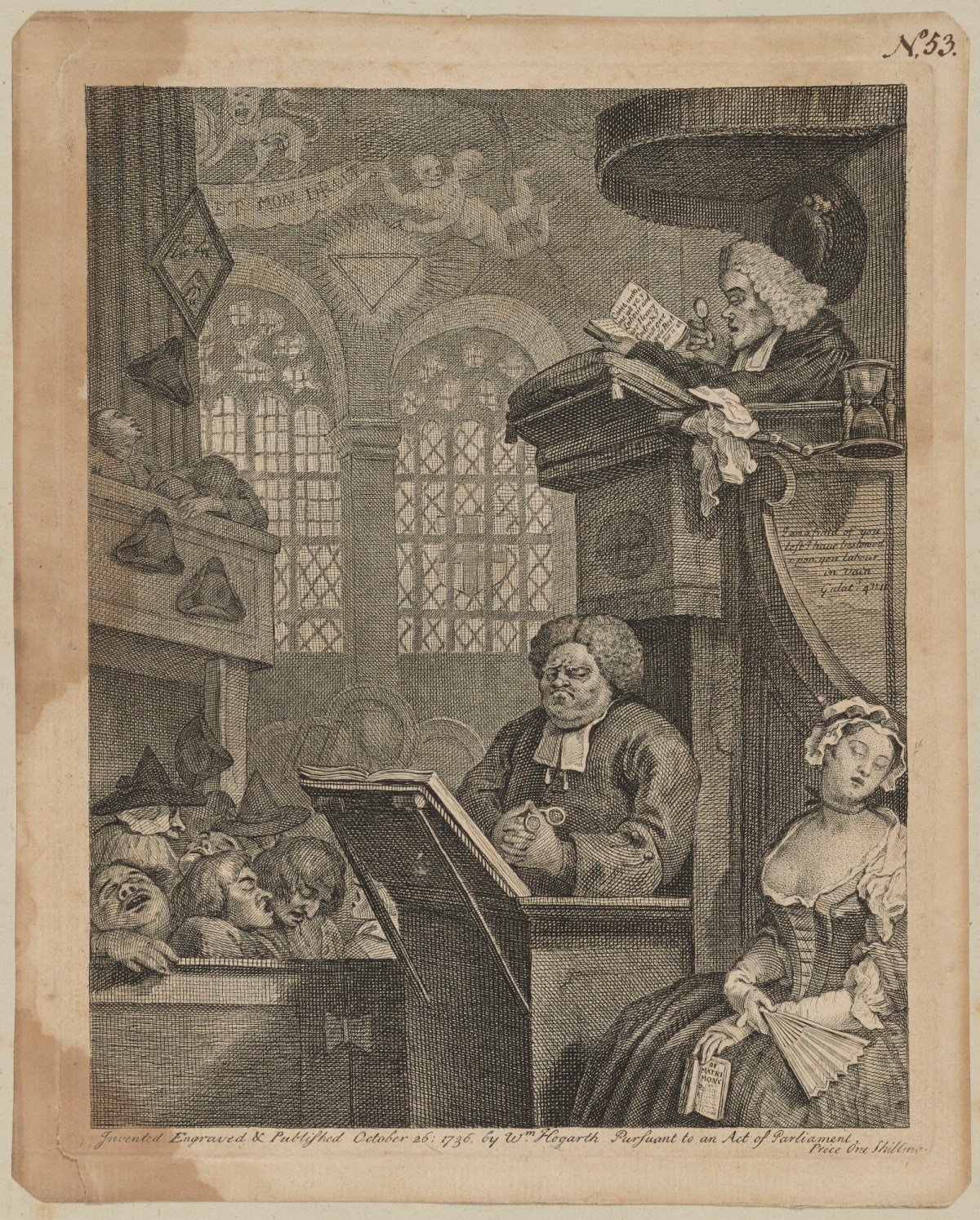 William Hogarth, The Sleeping Congregation