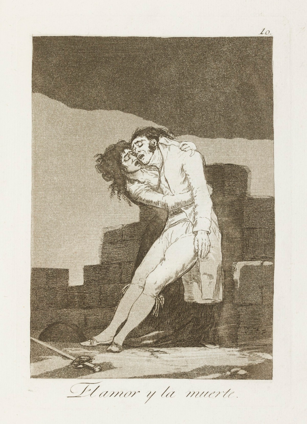 Francisco Goya, 'Amor y la muerte.'