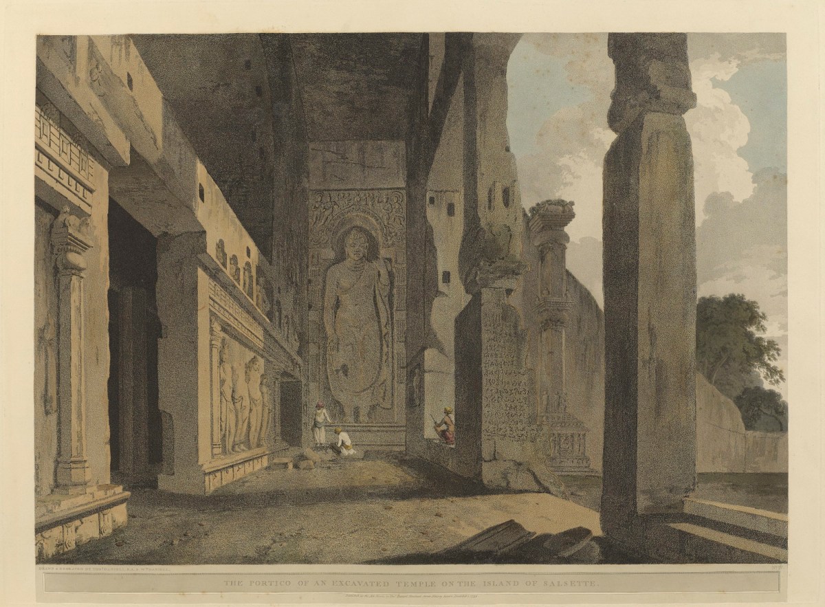 Thomas Daniell RA, An excavated temple on the island of Salsette
