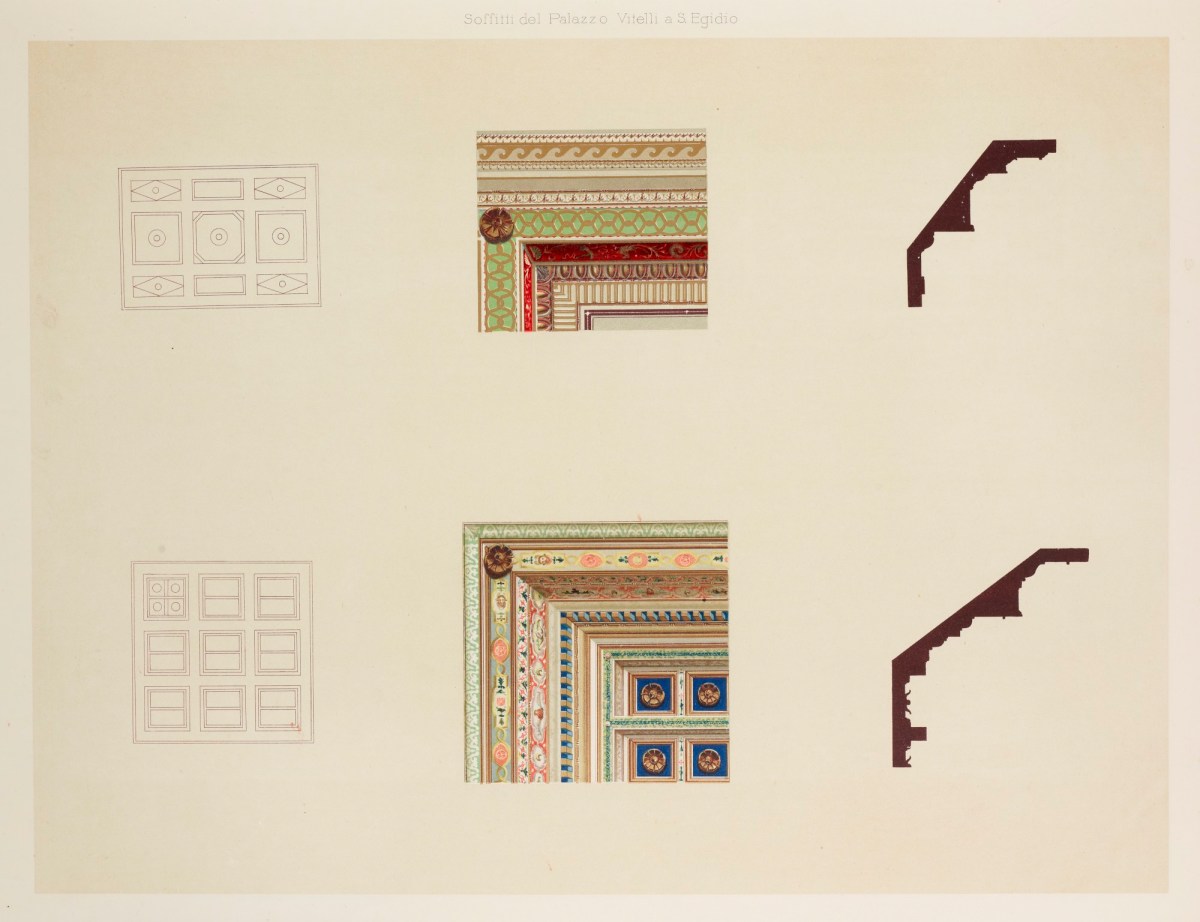 Carl Kornhas, 'Soffitti del Palazzo Vitelli a S. Egidio.'