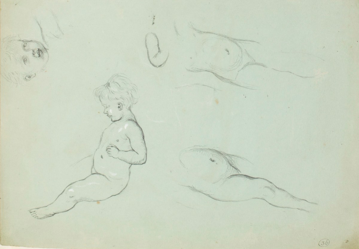 Henry Hugh Armstead RA, Studies of children for 'The Ever Reigning Queen'
