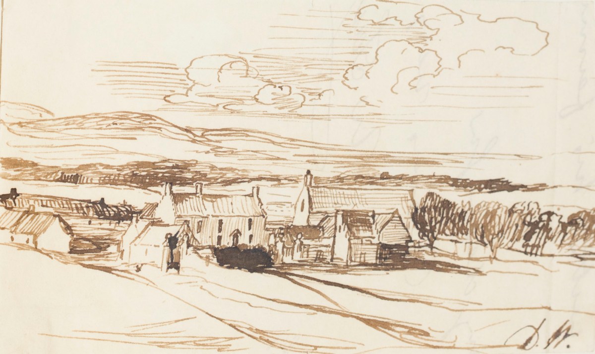 Sir David Wilkie RA, Landscape with houses