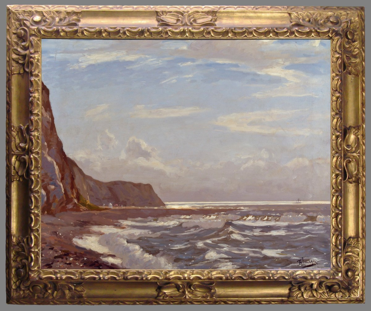 Unknown, Frame for Algernon Talmage RA 'Morning Glitter, Isle of Wight'