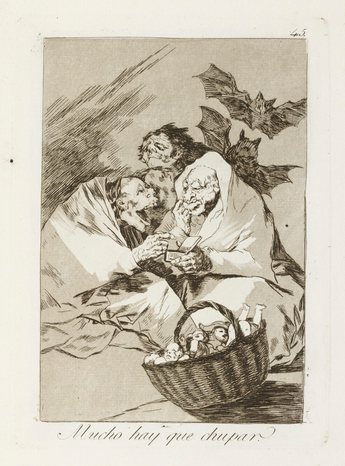 Francisco Goya, 'Mucho hay que chupar.'