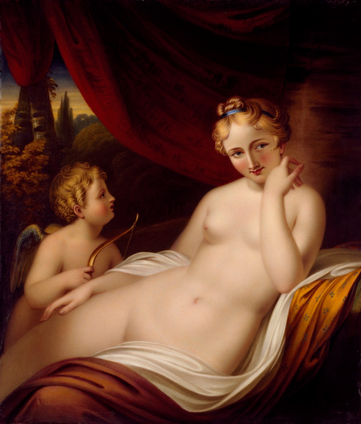 Henry Bone RA, Venus and Cupid