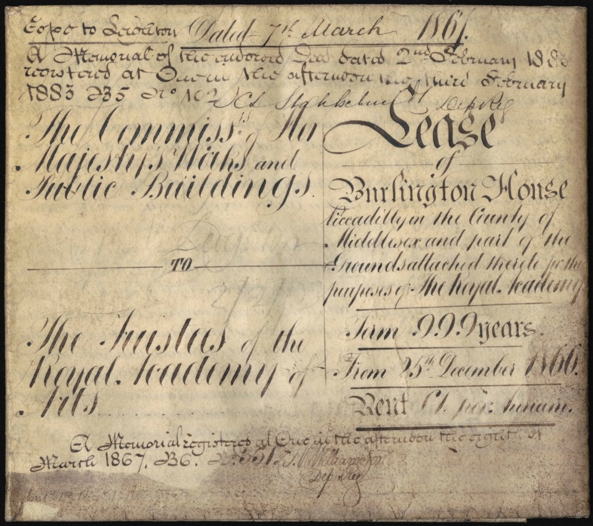 , Lease of Burlington House