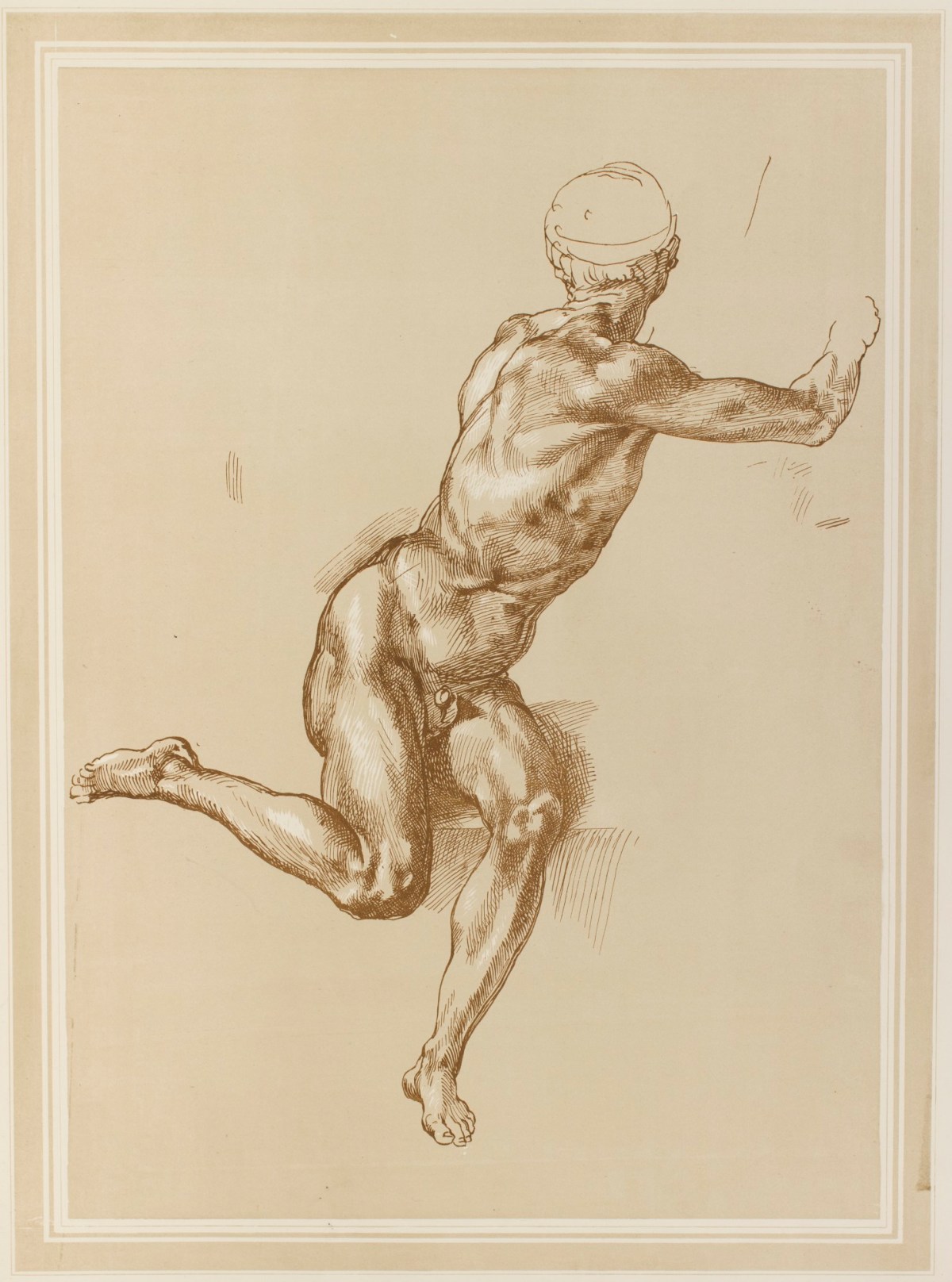 Michelangelo Buonarroti, 'One of the bathing figures in the cartoon of Pisa' attributed to Michelangelo Buonarroti