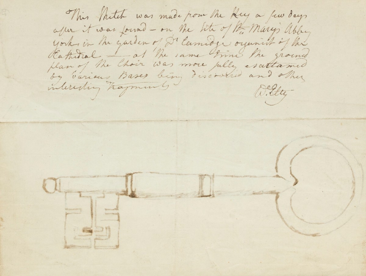 William Etty RA, Drawing of a key