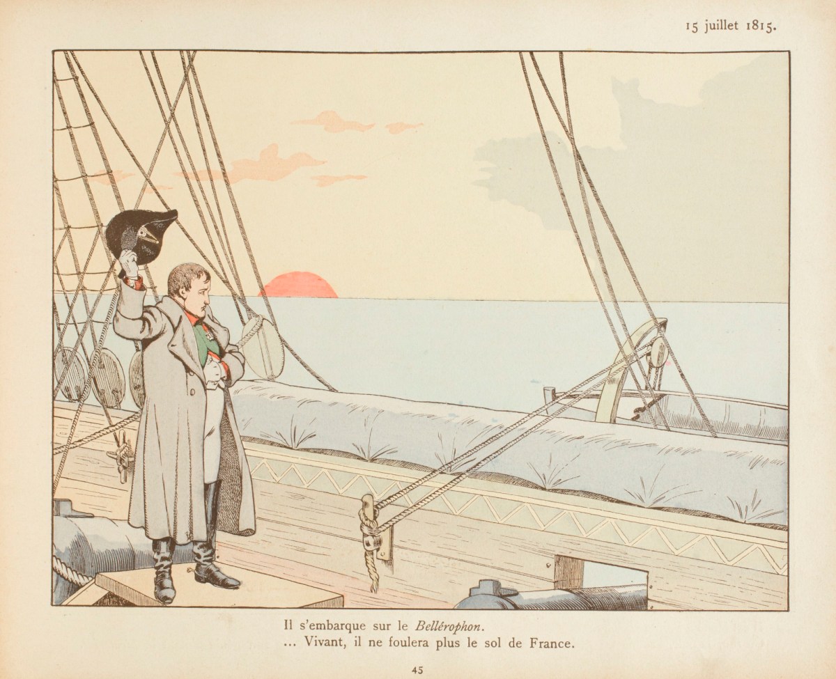 Jacques Onfoy de Bréville, Napoleon aboard HMS Bellerophon